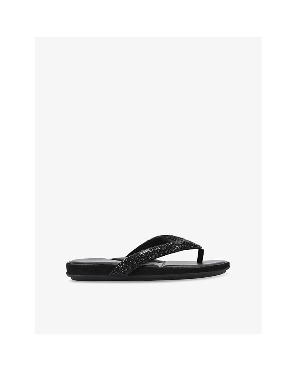 Carvela Kurt Geiger Black Riviera Jewel Embellished Sandals
