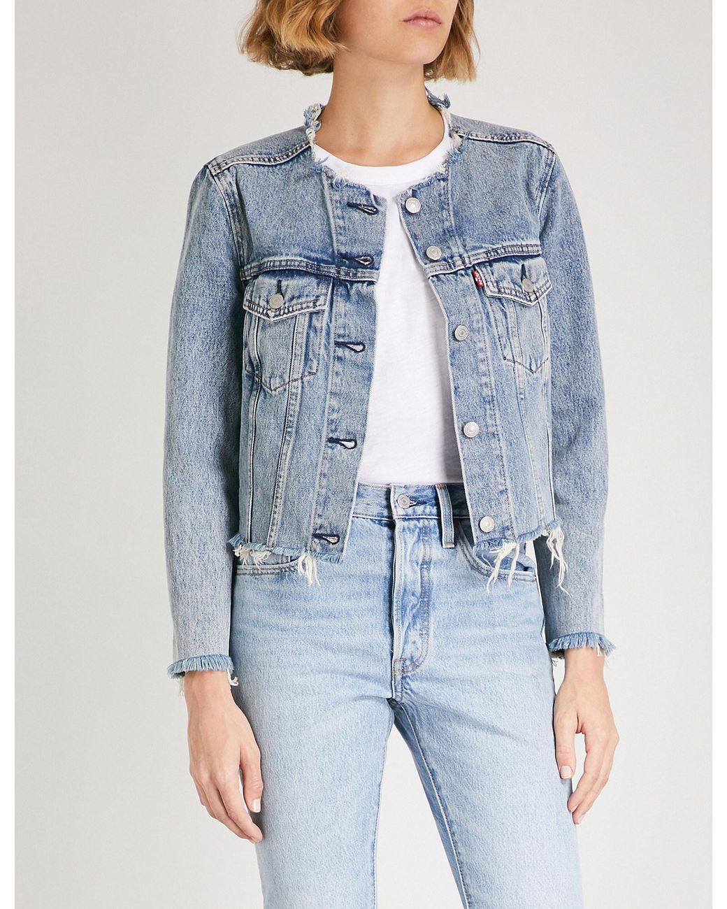 levis zip denim jacket