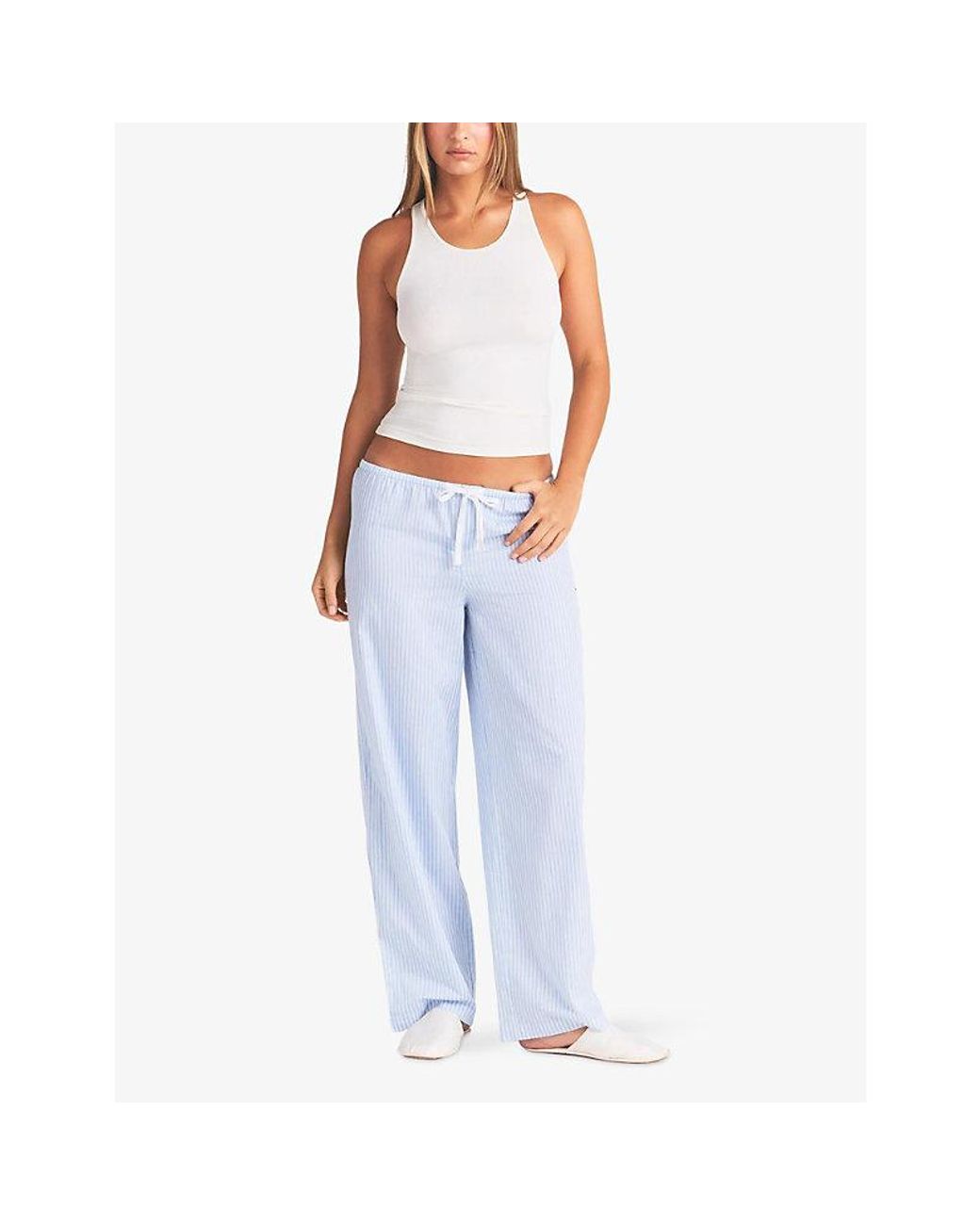 Skims Natural Sleep Rib Jersey Tank Top