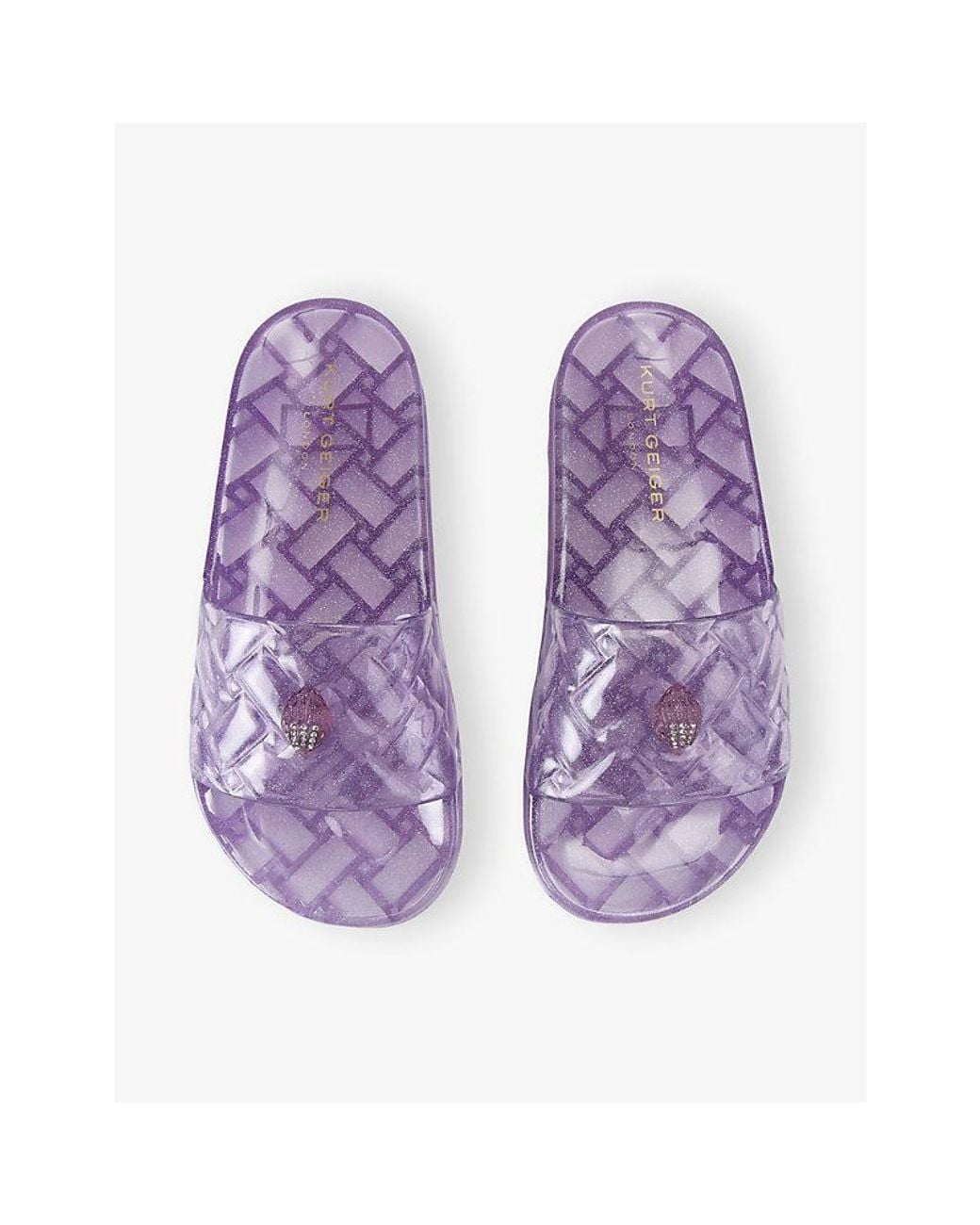 Kurt Geiger Purple Meena Jelly Sliders