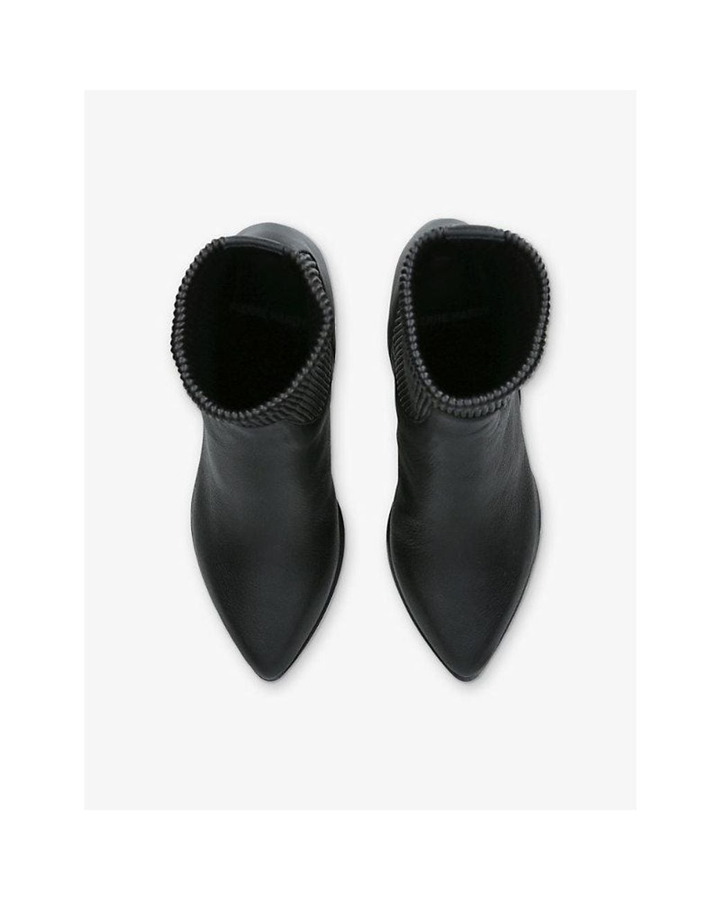 Pierre Hardy Black Rodeo Grain Leather Heeled Ankle Boots