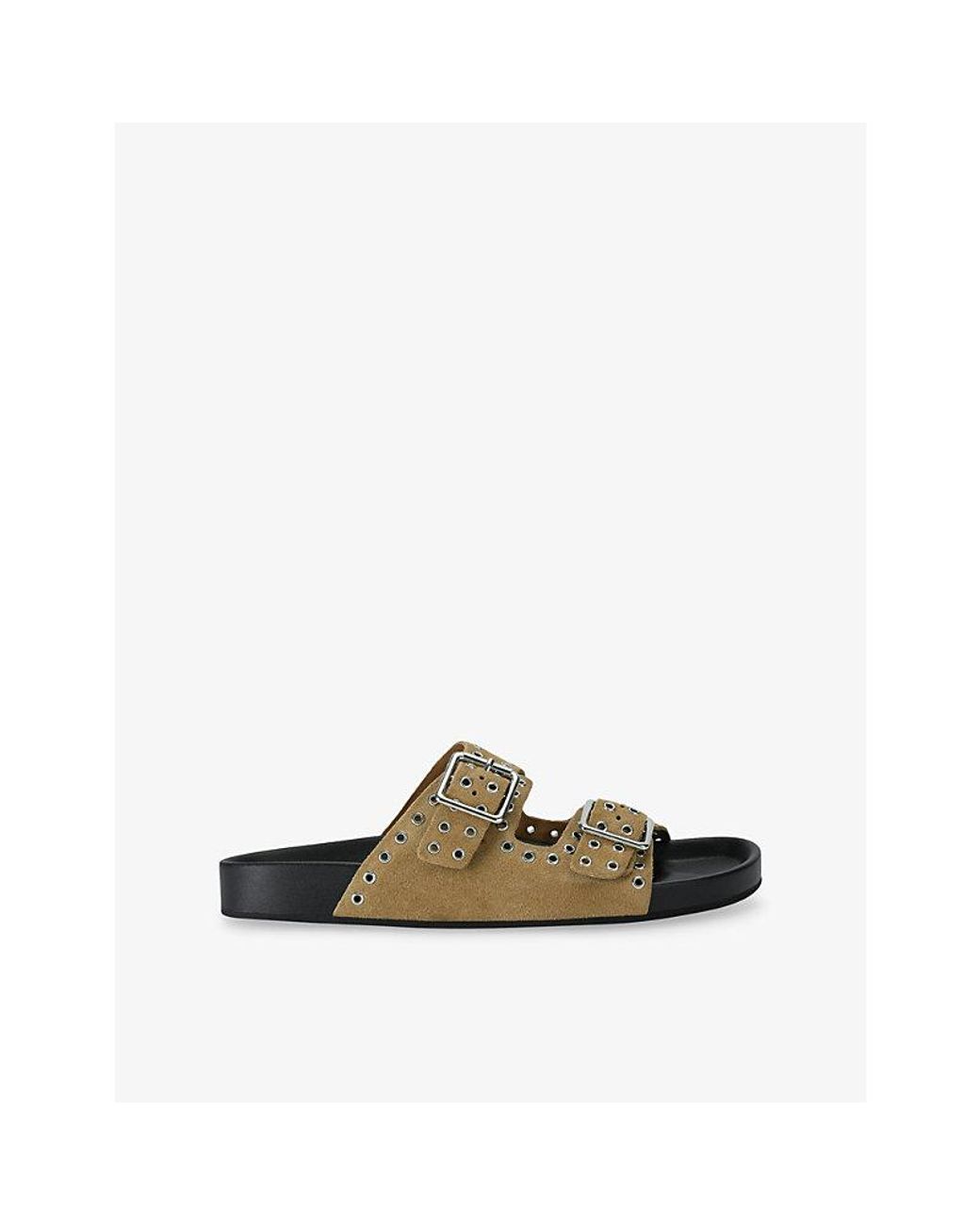 Steve Madden Gray Abbot Suede Sandals