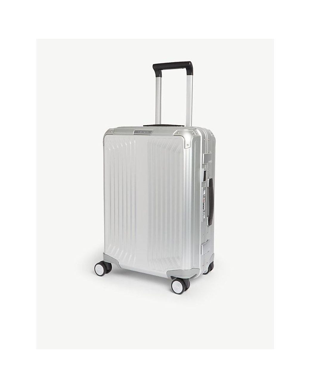 Samsonite Lite-box Alu Spinner Hard Case 4 Wheel Cabin Suitcase 55cm in  Gray | Lyst