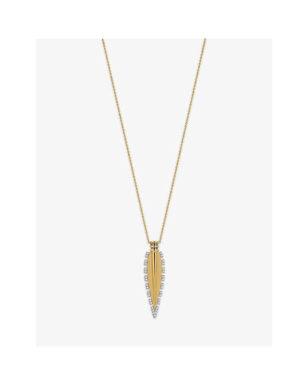 Kismet by Milka White Victoria 0.16Ct Diamond Pendant Necklace