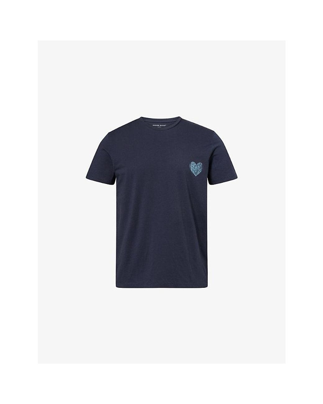 Derek Rose Blue Ripley Short-Sleeve Cotton T-Shirt for men