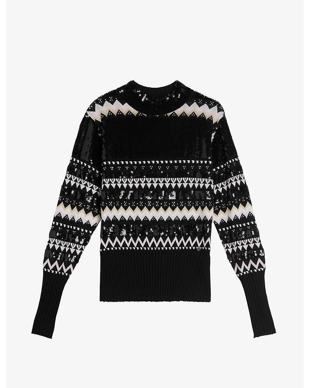 Navy hot sale embellished jumper