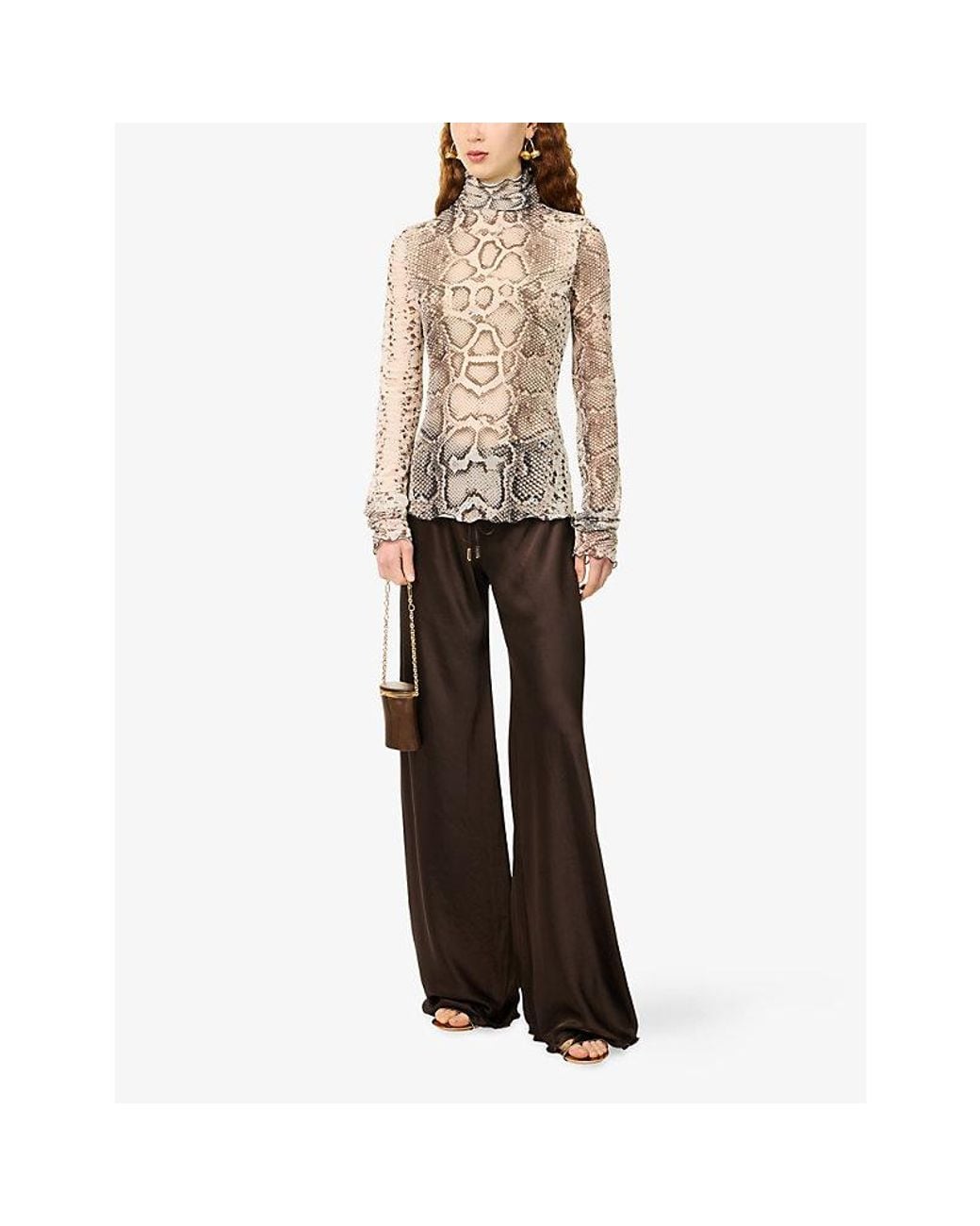 Rat & Boa Pink Sole Mesh Top