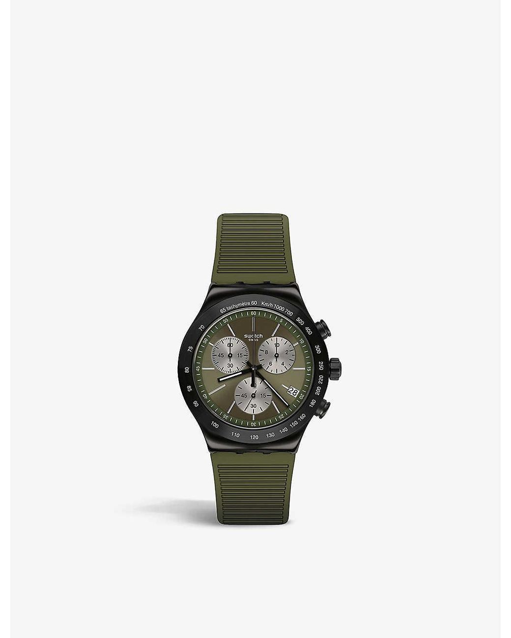 Swatch Felt Yvb411 Jungle Snake Pvd in Green for Men - Lyst