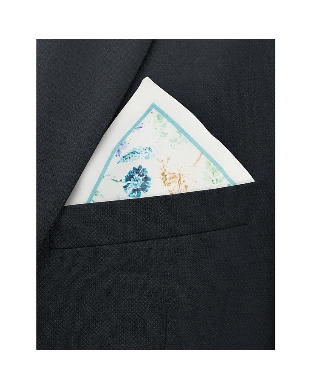 Paul Smith Mainline Floral-print Cotton-poplin Pocket Square in Blue for  Men | Lyst