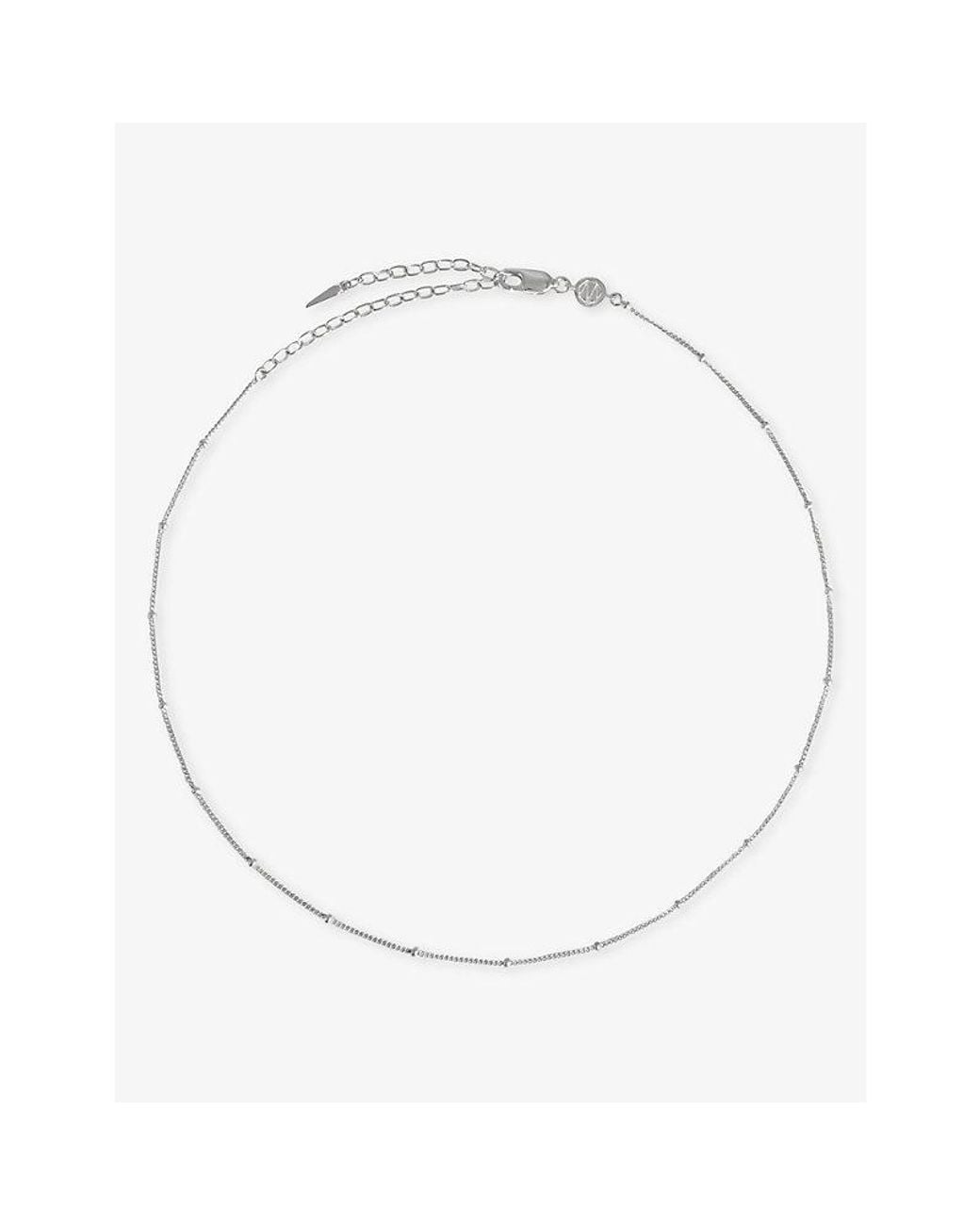 Missoma White Bobble Sterling- Chain Choker