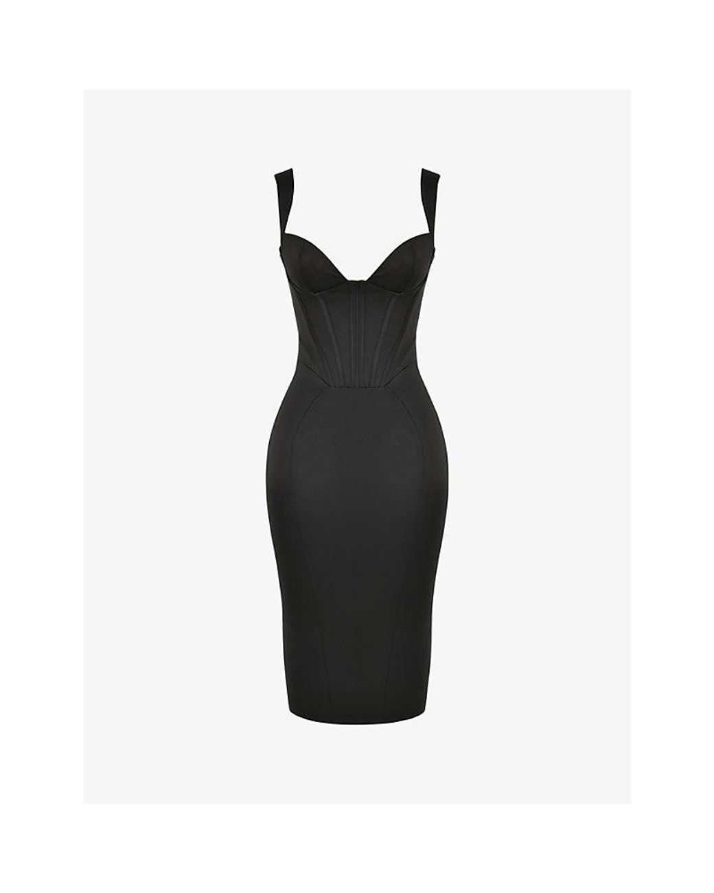 House of cb black and hotsell white dress