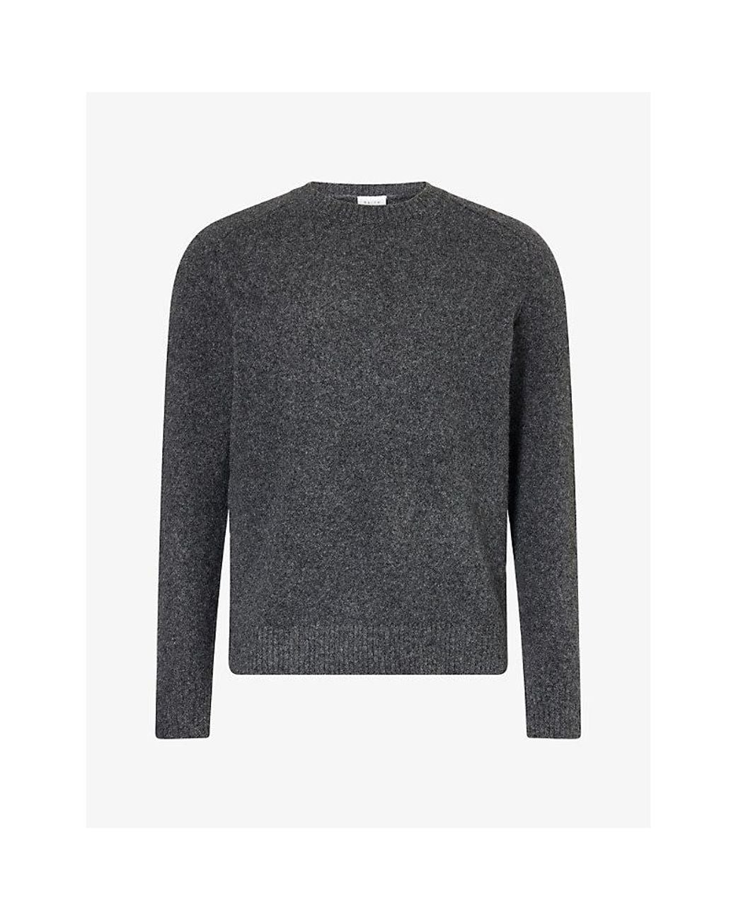 Raith Gray Mikkel Crew-Neck Knitted Jumper for men