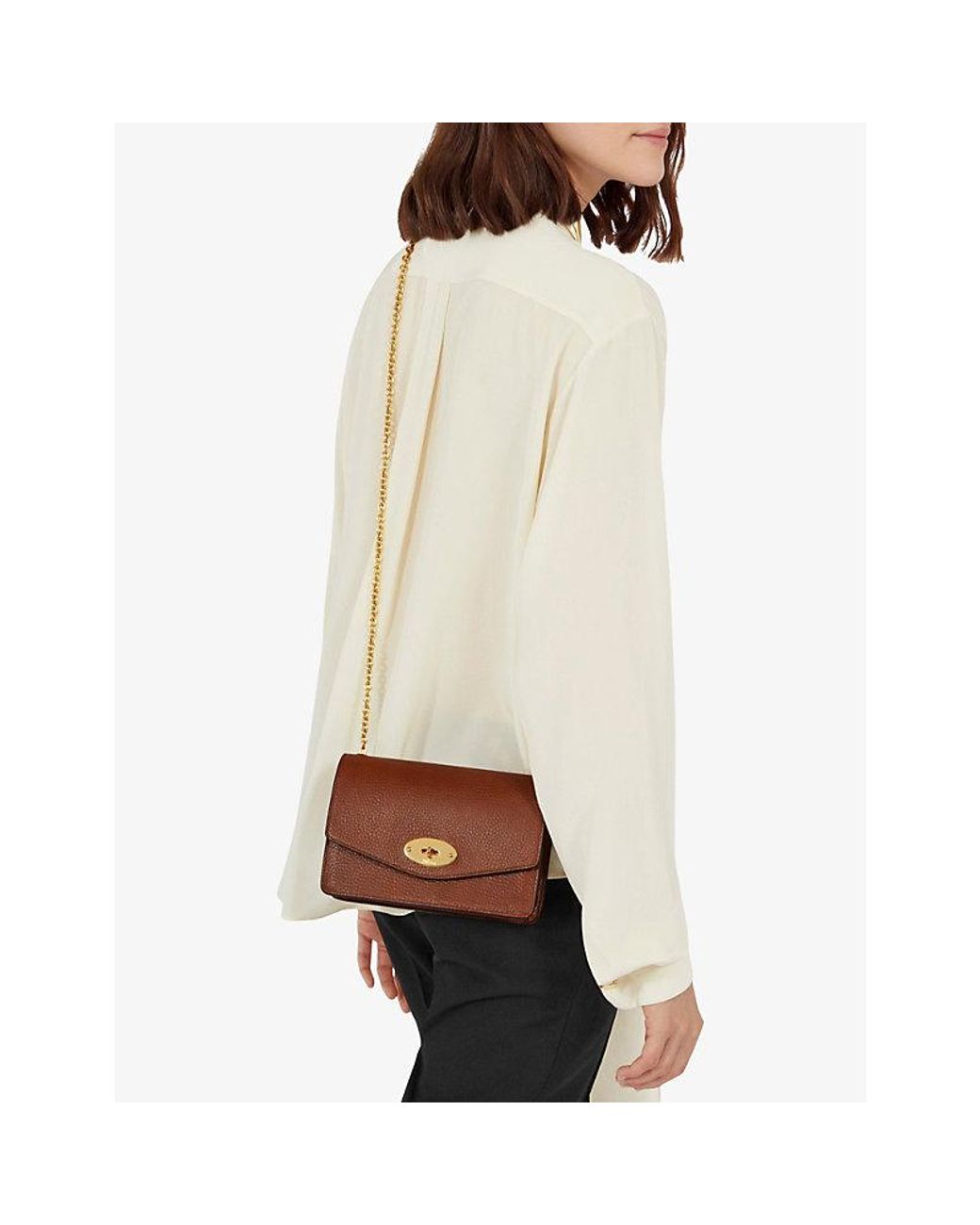 Mulberry Brown Darley Small Leather Cross-Body Bag
