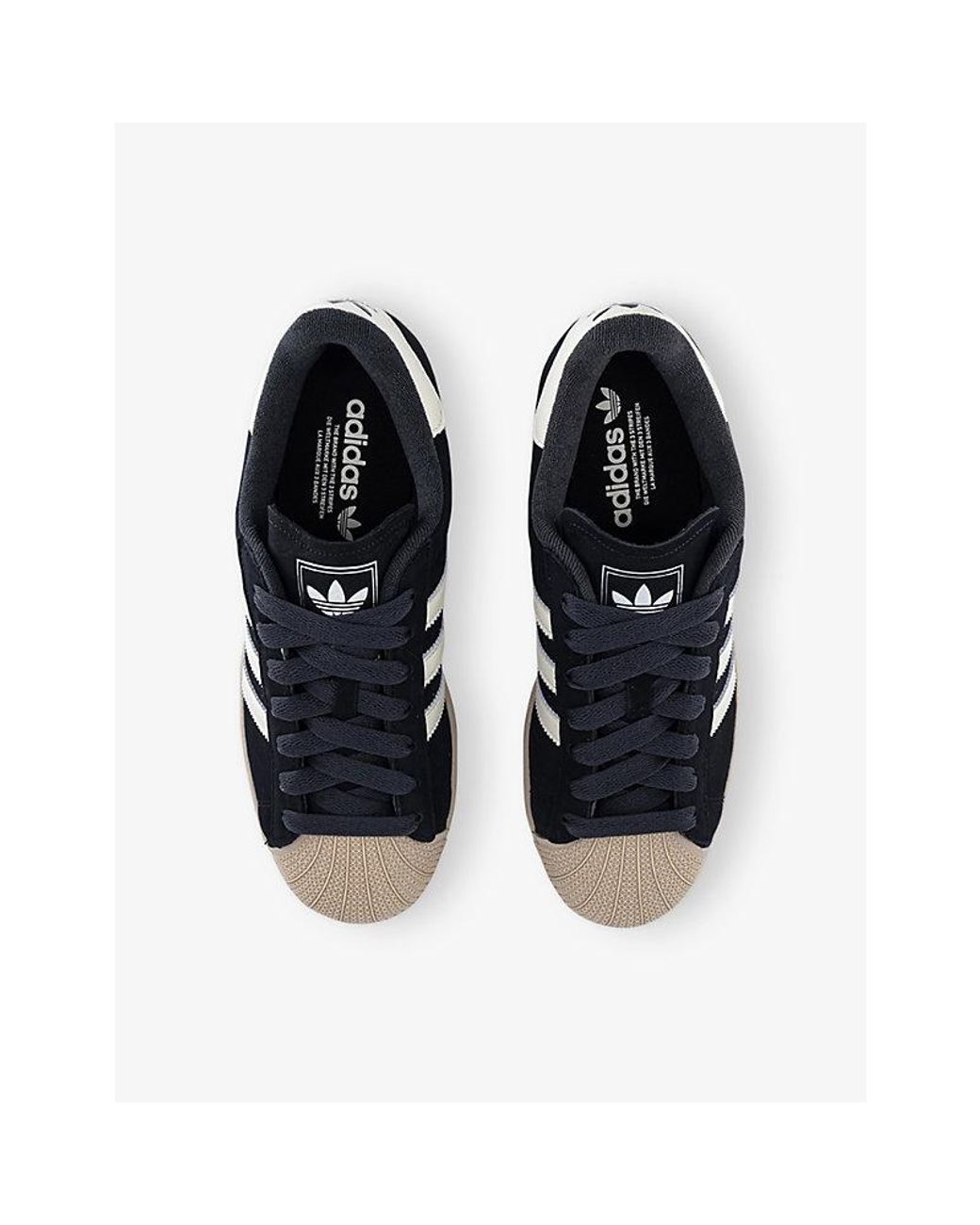 Adidas Black Superstar Ii Woven Trainers for men