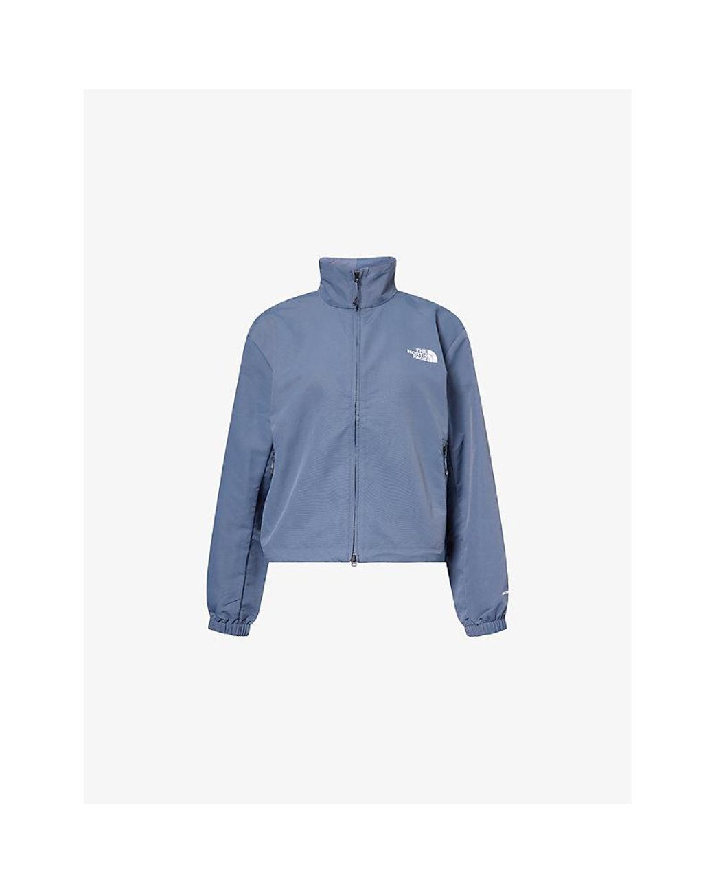 The North Face Blue Easy Packable Cropped Nylon Jacket