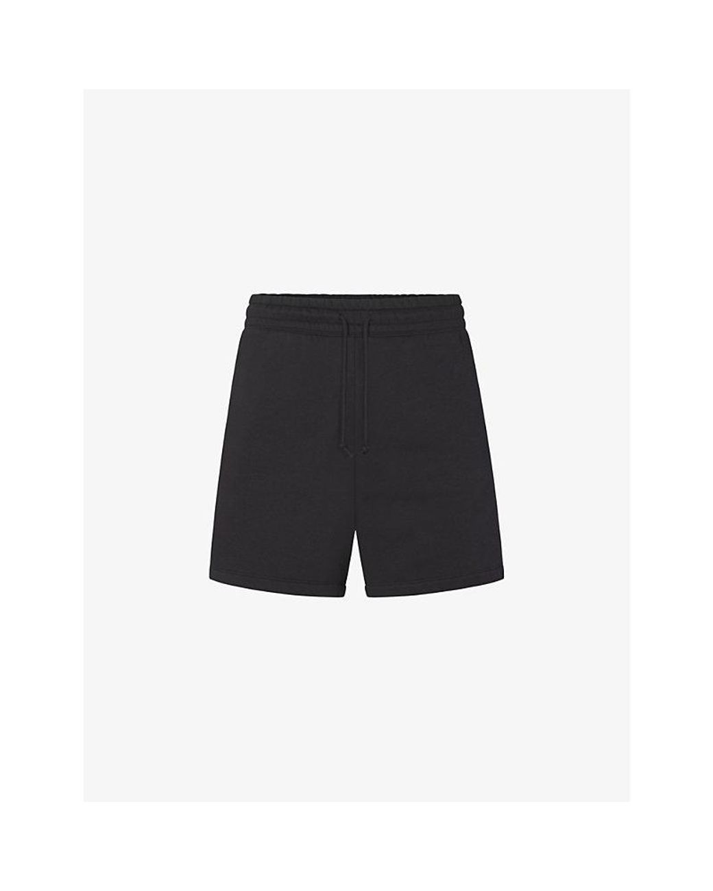 Skims Black Soft-Knit Lounge Relaxed-Fit Cotton-Blend Jersey Shorts for men