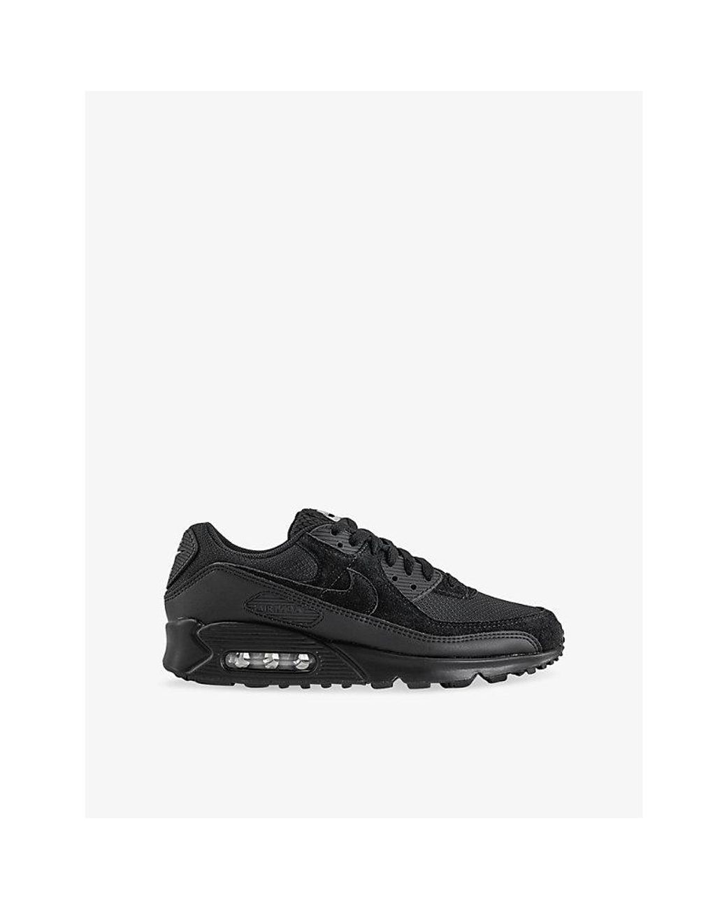 Nike Black Air Max 90 Woven Trainers for men