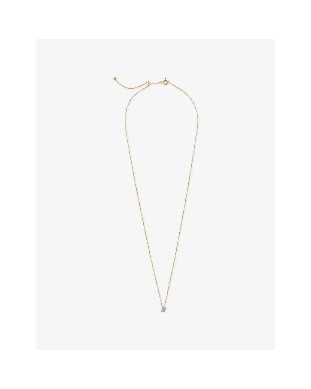 Kismet by Milka White Comet Mini 0.04Ct Diamond Pendant Necklace