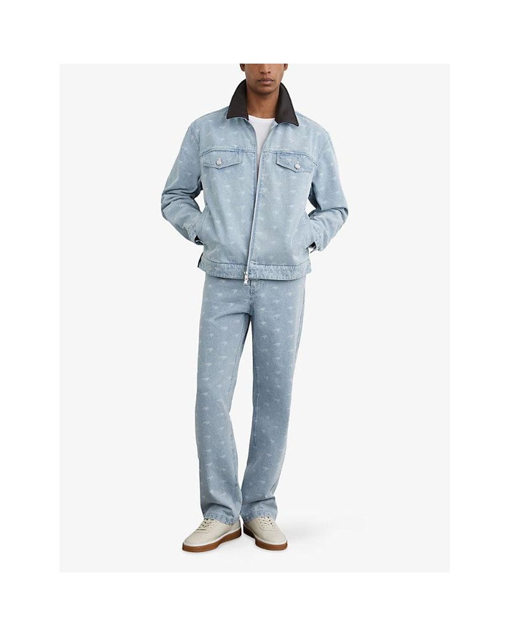 Reiss Blue X Mclaren Racing Team Collection Parsec Denim Jeans for men