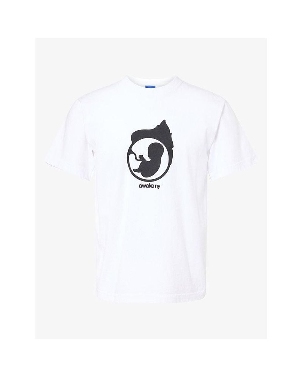 AWAKE NY White From The Womb Cotton T-Shirt for men