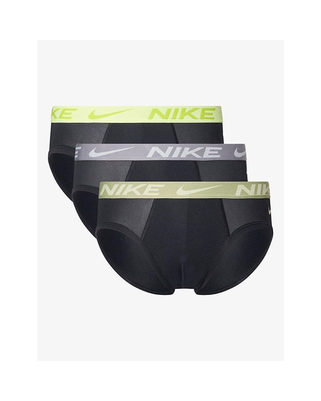 Nike Multicolor Essential Micro Pack Of Three Stretch-Jersey Hip Briefs for men