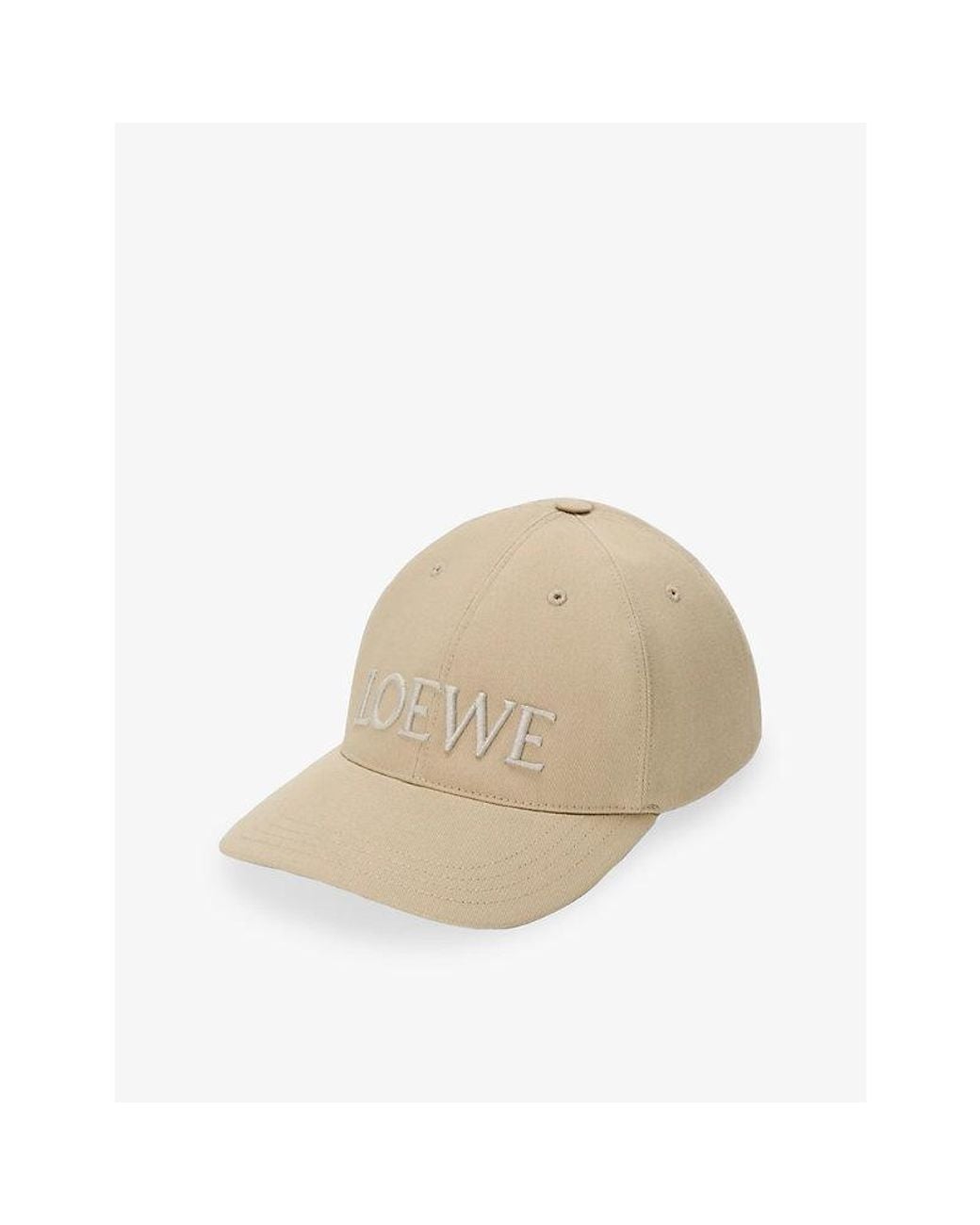 Loewe Natural Logo-Embroidered Cotton-Canvas Cap