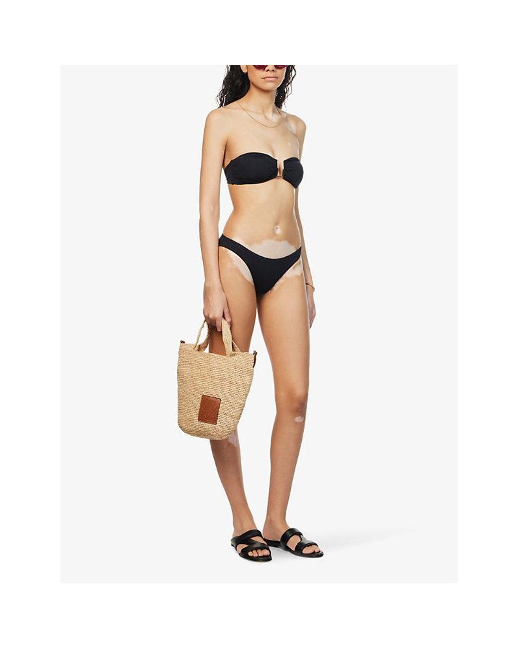 Melissa Odabash Black Barcelona Bandeau Bikini Top