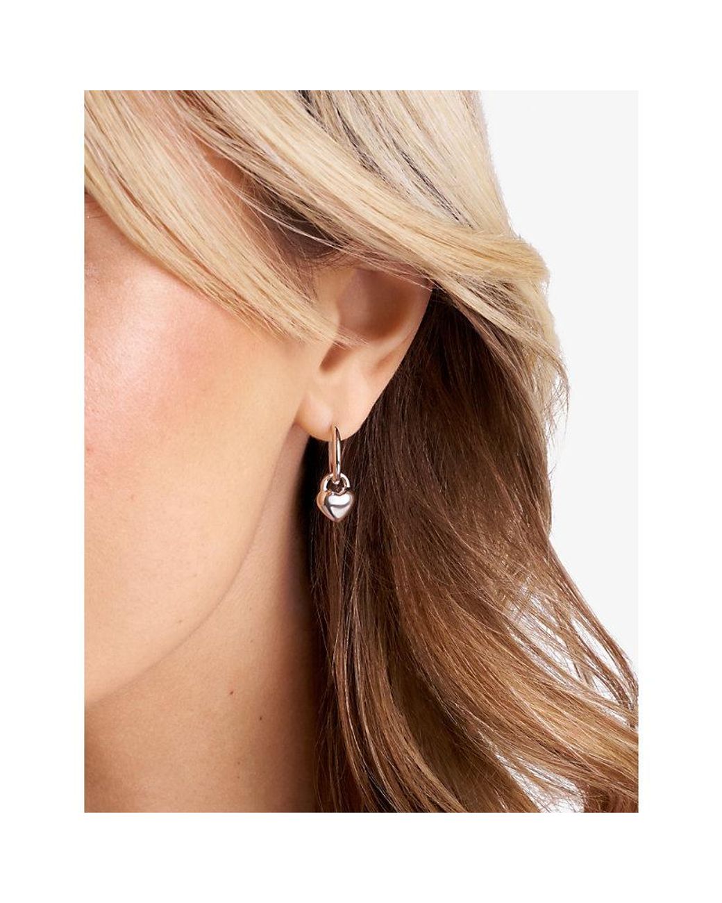 Sif Jakobs White Julia Creole Sterling- Hoop Earrings