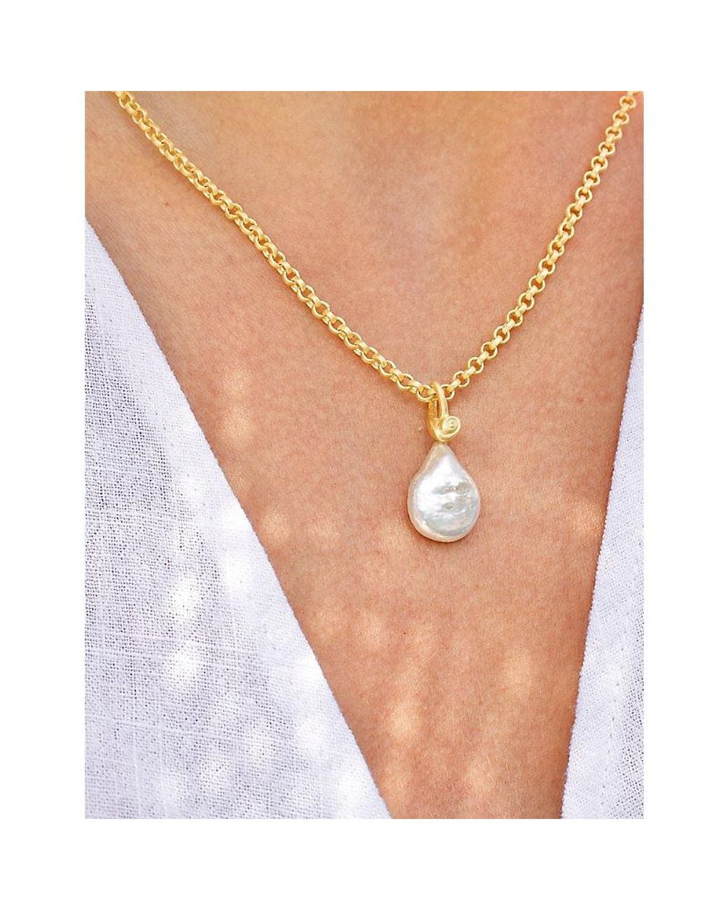 La Maison Du Couturier Metallic With Love Darling Paloma 14Ct-Plated And Pearl Necklace