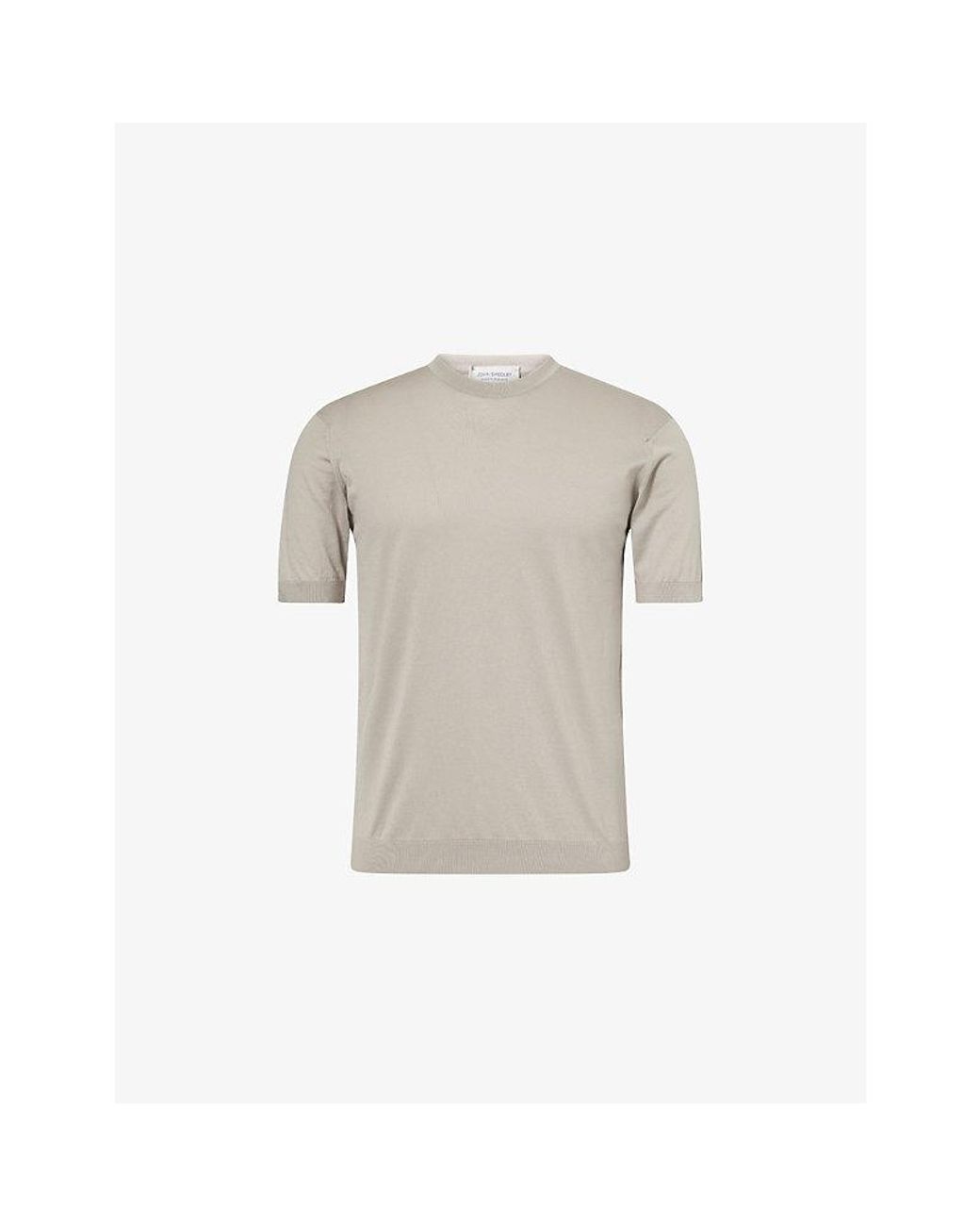 John Smedley White Torin Short-Sleeve Cotton-Jersey T-Shirt for men