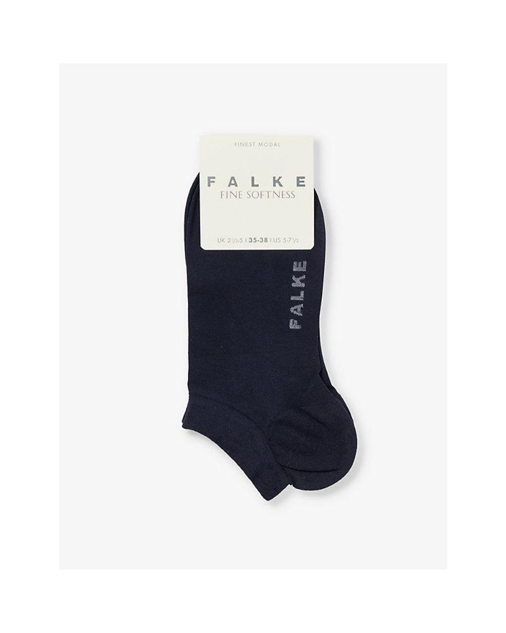 Falke Blue Fine Softness Ankle Stretch-Woven Socks