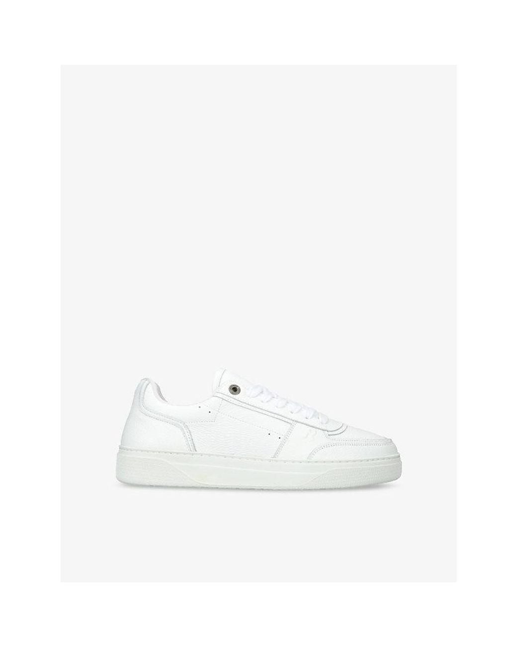 Represent White Initial Leather Low-Top Trainers for men