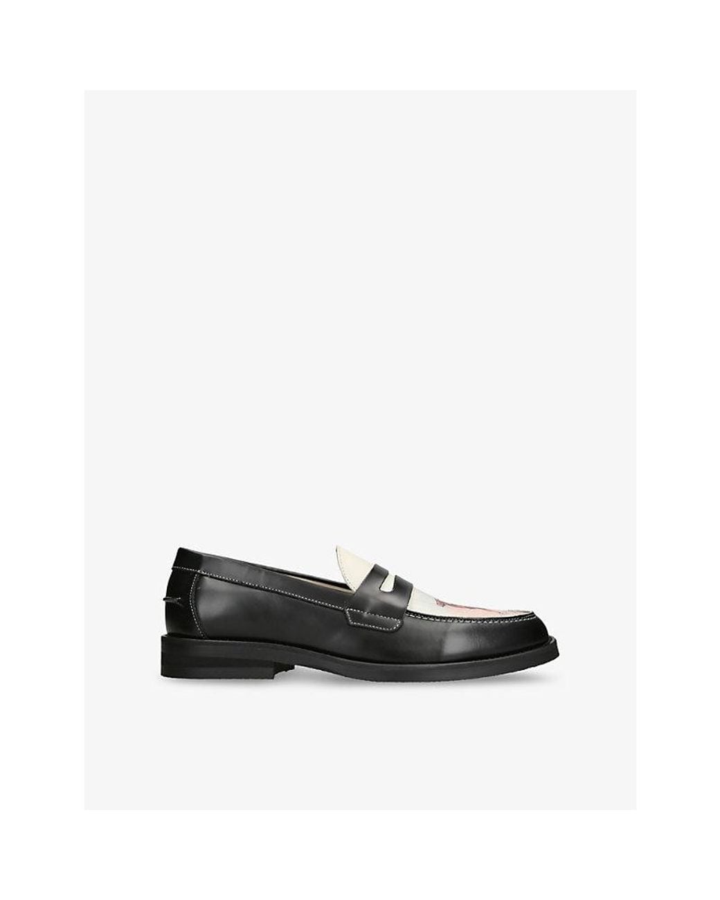 Duke & Dexter Black Wilde Advanced Guard Leather Loafers for men