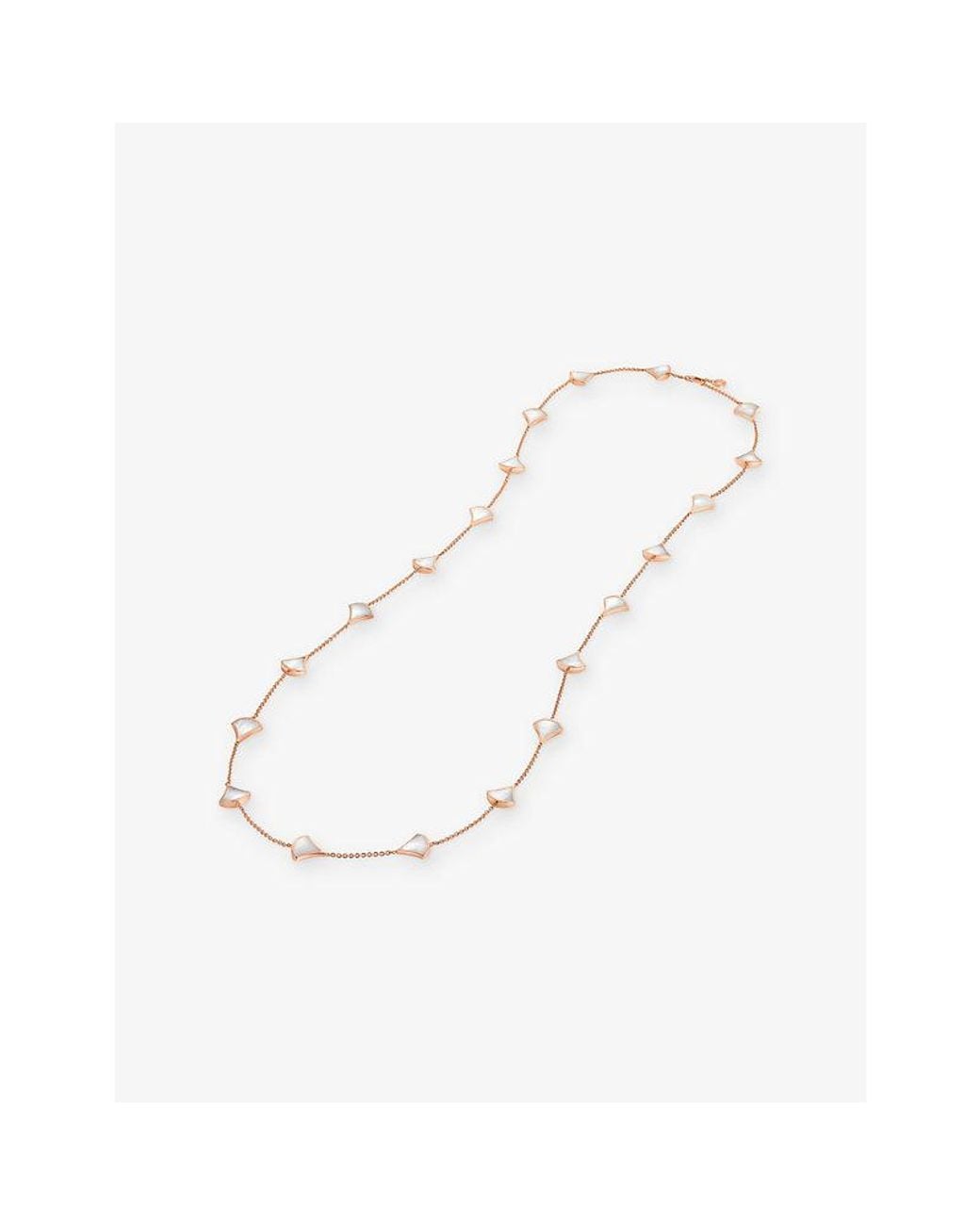 BVLGARI White Divas' Dream 18Ct Sautoir-Set Mother-Of-Pearl Necklace