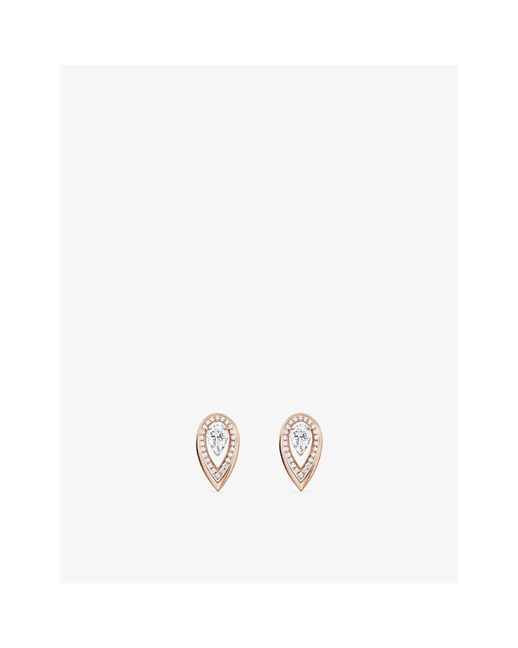 Messika Metallic Fiery And 0.25Ct Diamond Stud Earrings