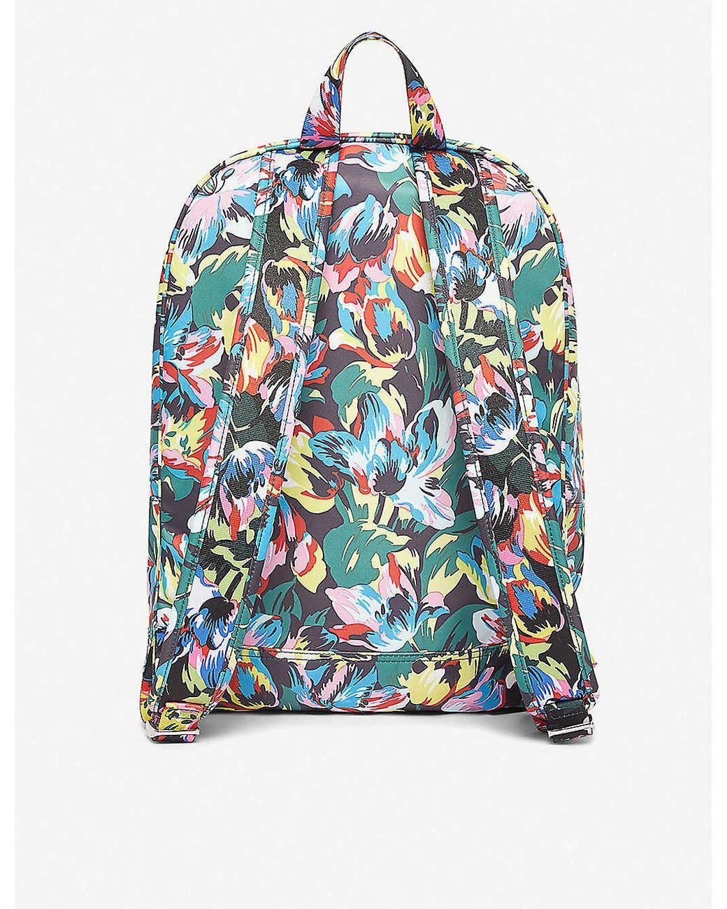 KENZO X Vans Floral-print Backpack in Black | Lyst