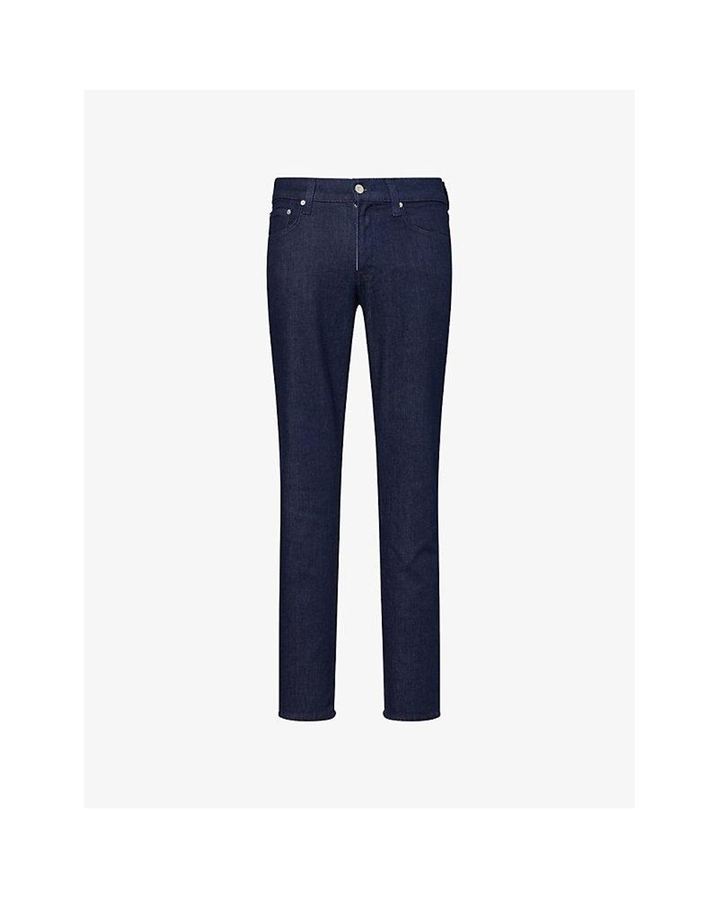 Citizens of Humanity Blue London Slim-Fit Stretch-Cotton Blend Trousers for men
