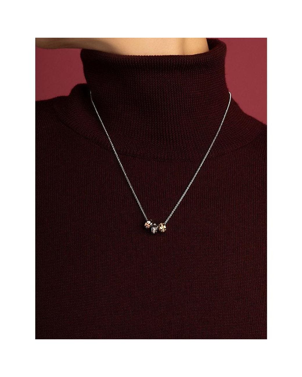 Apm Monaco White Love Rhodium 18Ct- And 18Ct Rose- Plated Alloy And Cubic Zirconia Necklace