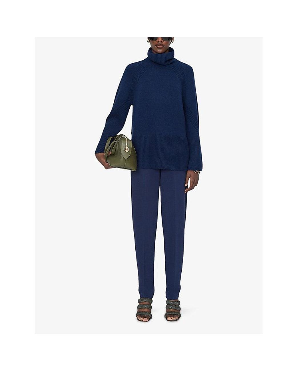 Joseph Blue Loftus Relaxed-Fit Cashmere Jumper
