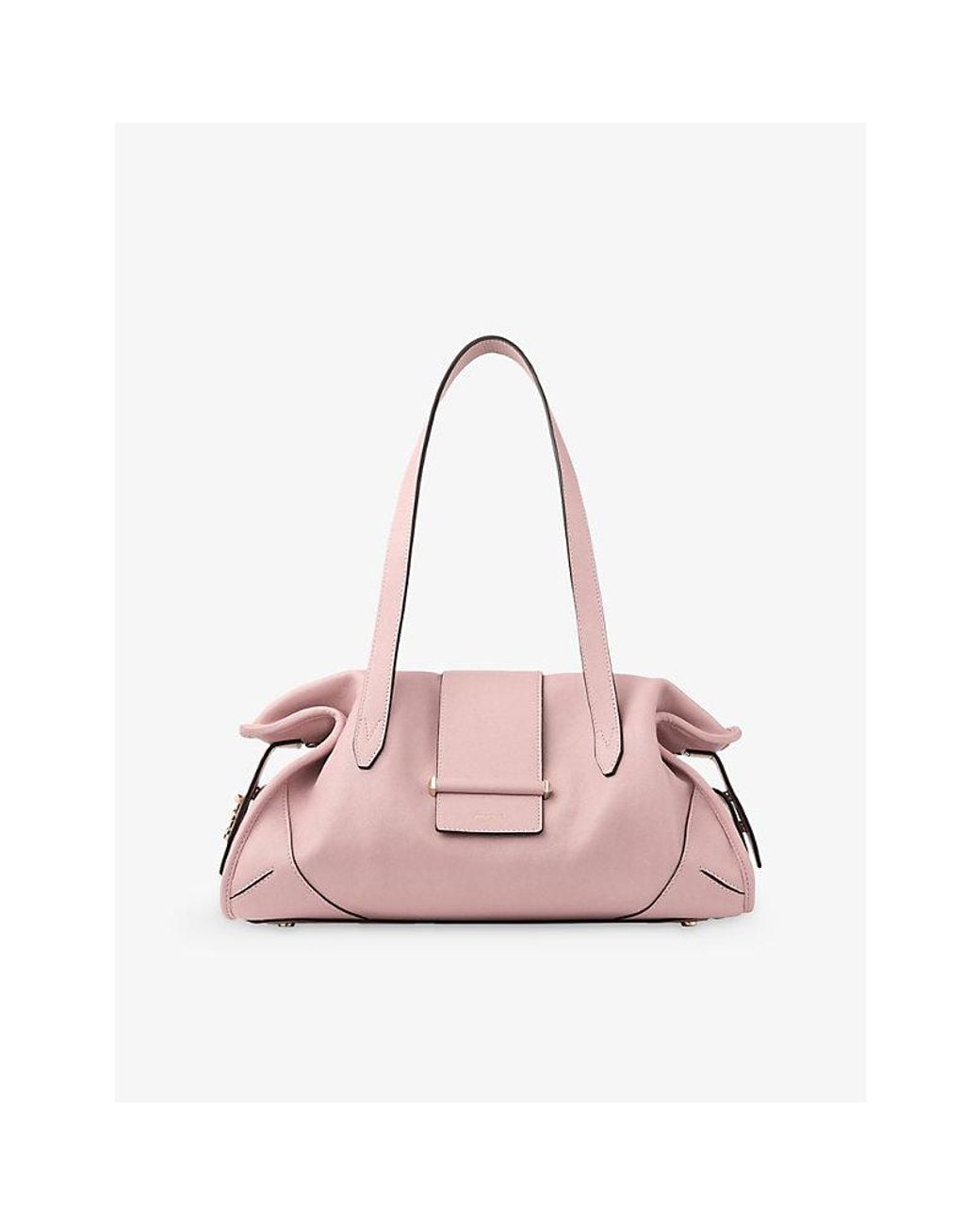 Jimmy Choo Pink Bar Holdall Medium Leather Shoulder Bag