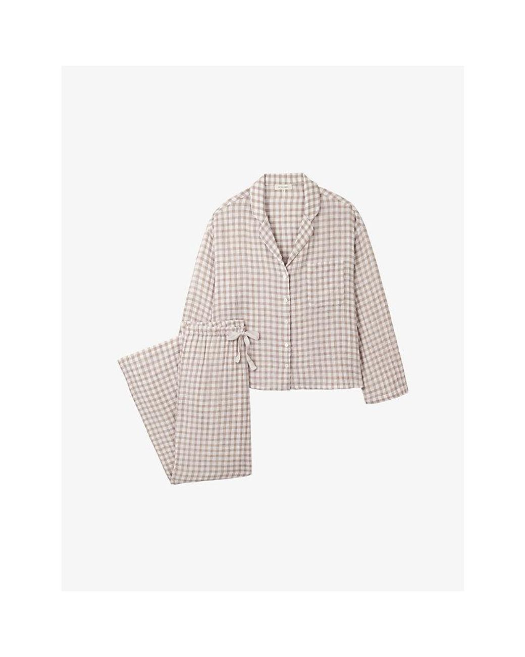 The White Company Multicolor Gingham Relaxed-Fit Cotton Pyjamas