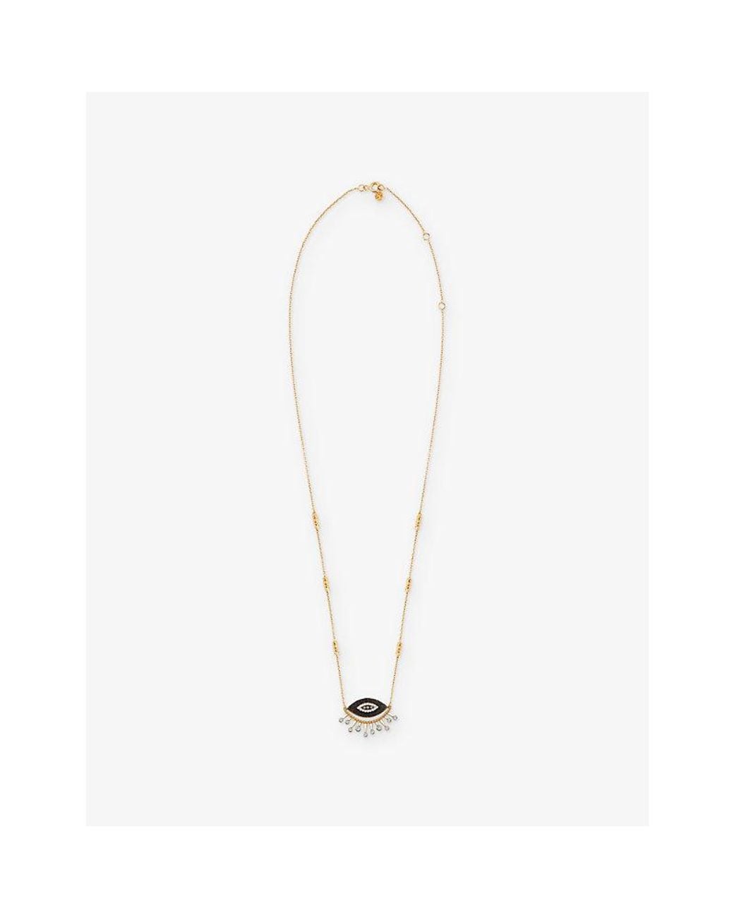 Kismet by Milka White 10Th Eye Eternal Vision 0.22Ct Diamond Pendant Necklace