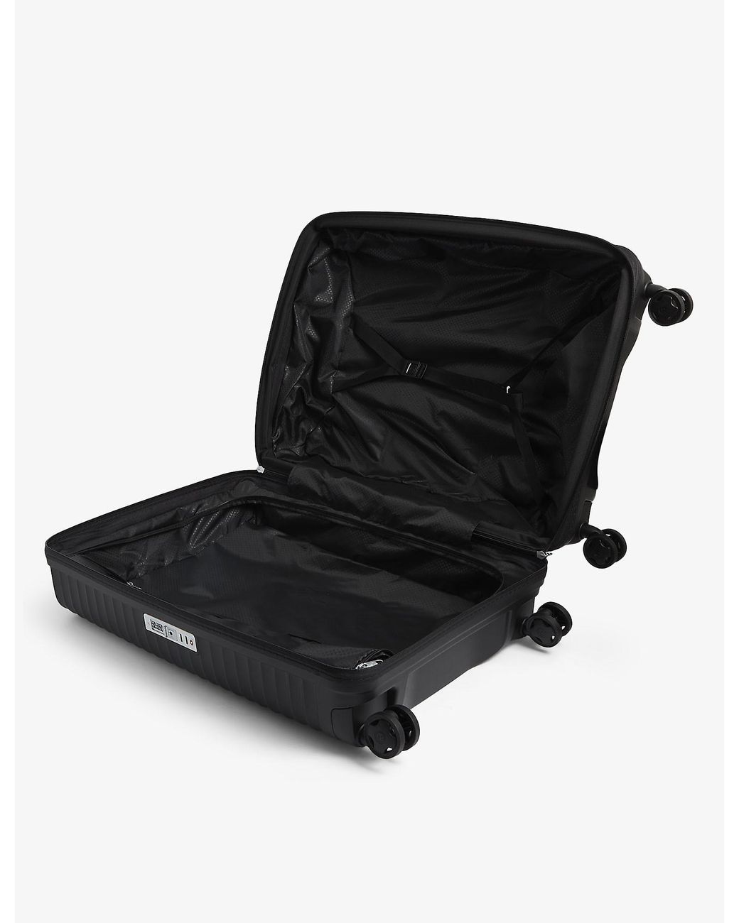 Samsonite Upscape Spinner Expandable Four-wheel Shell Suitcase 68cm in  Black | Lyst