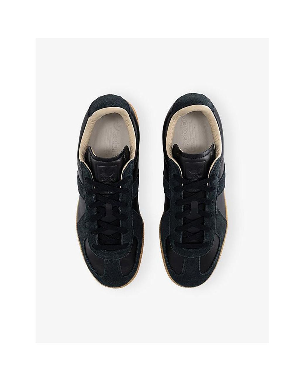 Adidas Blue Bw Army Leather And Suede Trainers for men