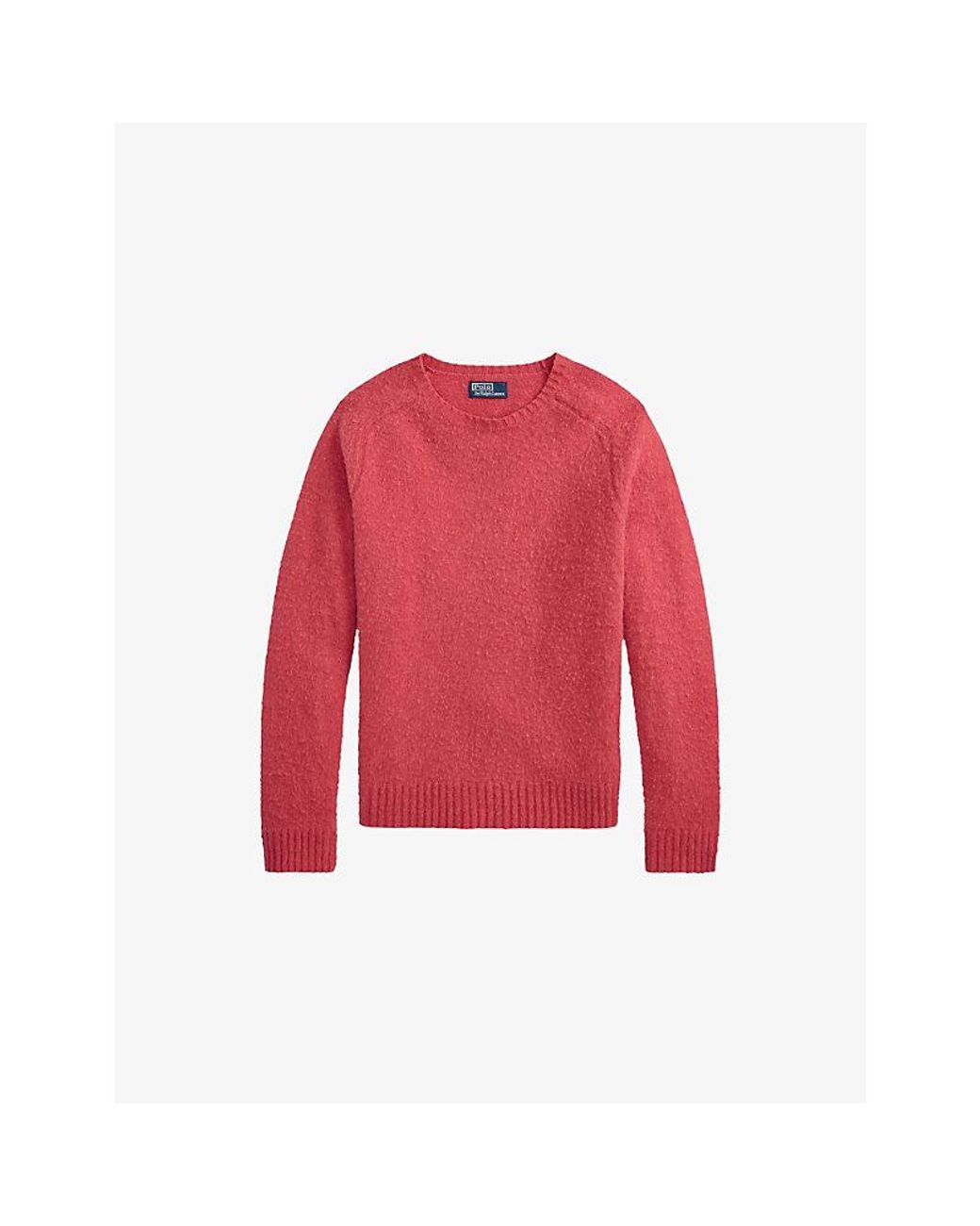 Polo Ralph Lauren Red Elbow-Patch Wool And Cashmere Jumper for men