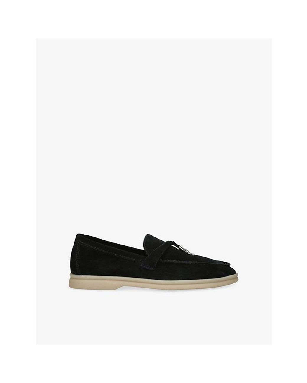 Steve Madden Black Portland Suede Loafers