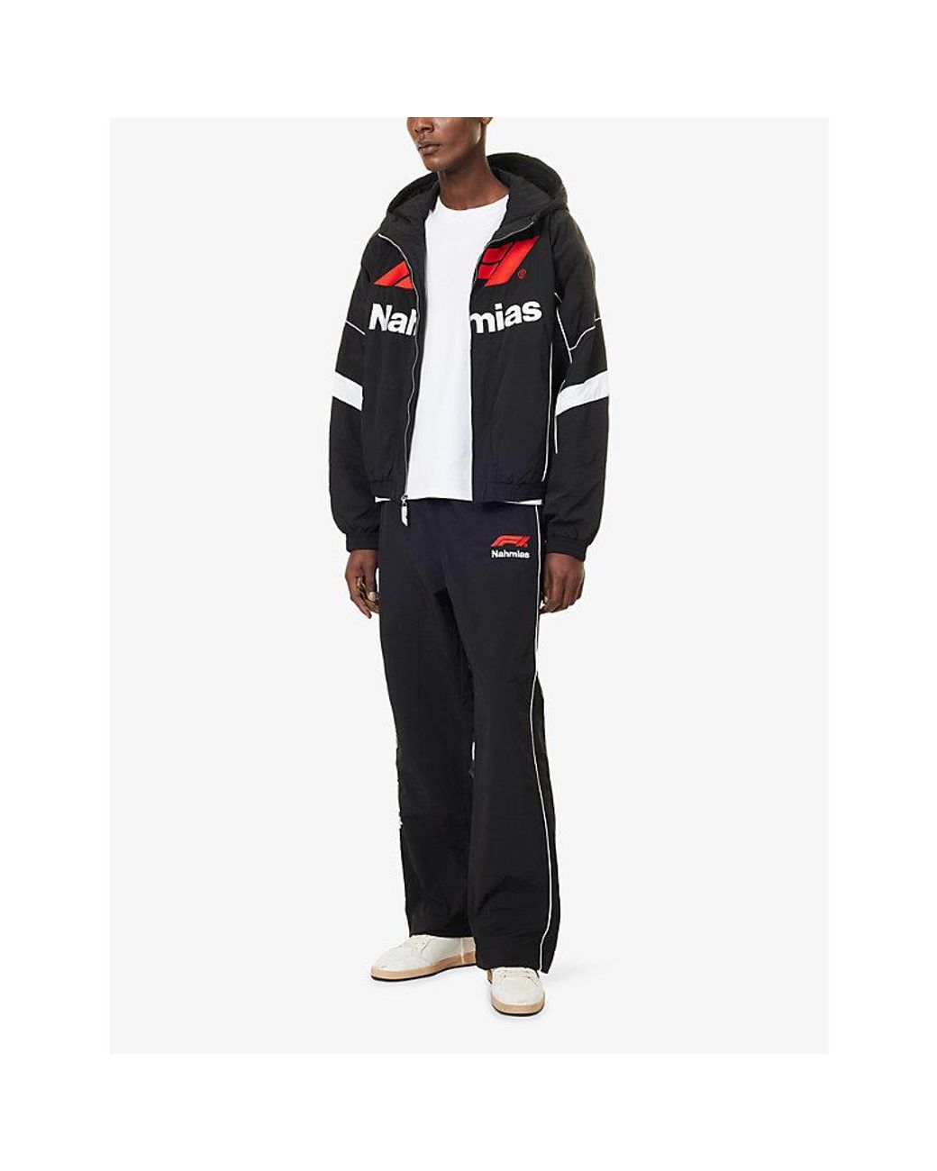 NAHMIAS Black F1 Warm Up Race Shell Jacket for men