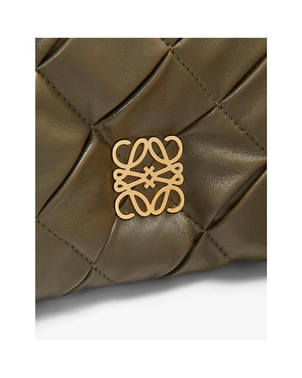 Loewe Goya Puffer Pleated Chain Shoulder Bag - Bergdorf Goodman