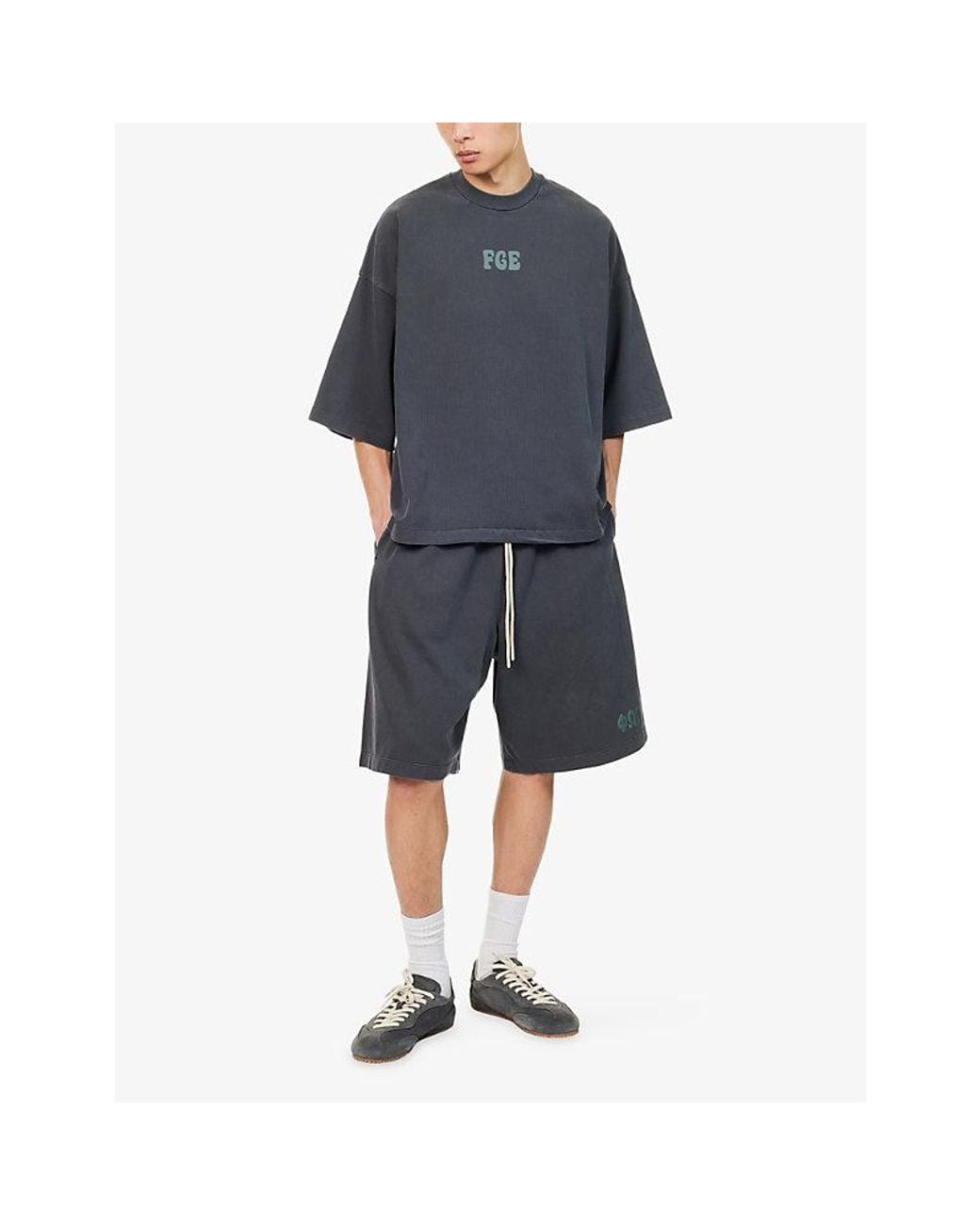 Fear Of God Blue 90's Cotton-Jersey Sweat Shorts for men