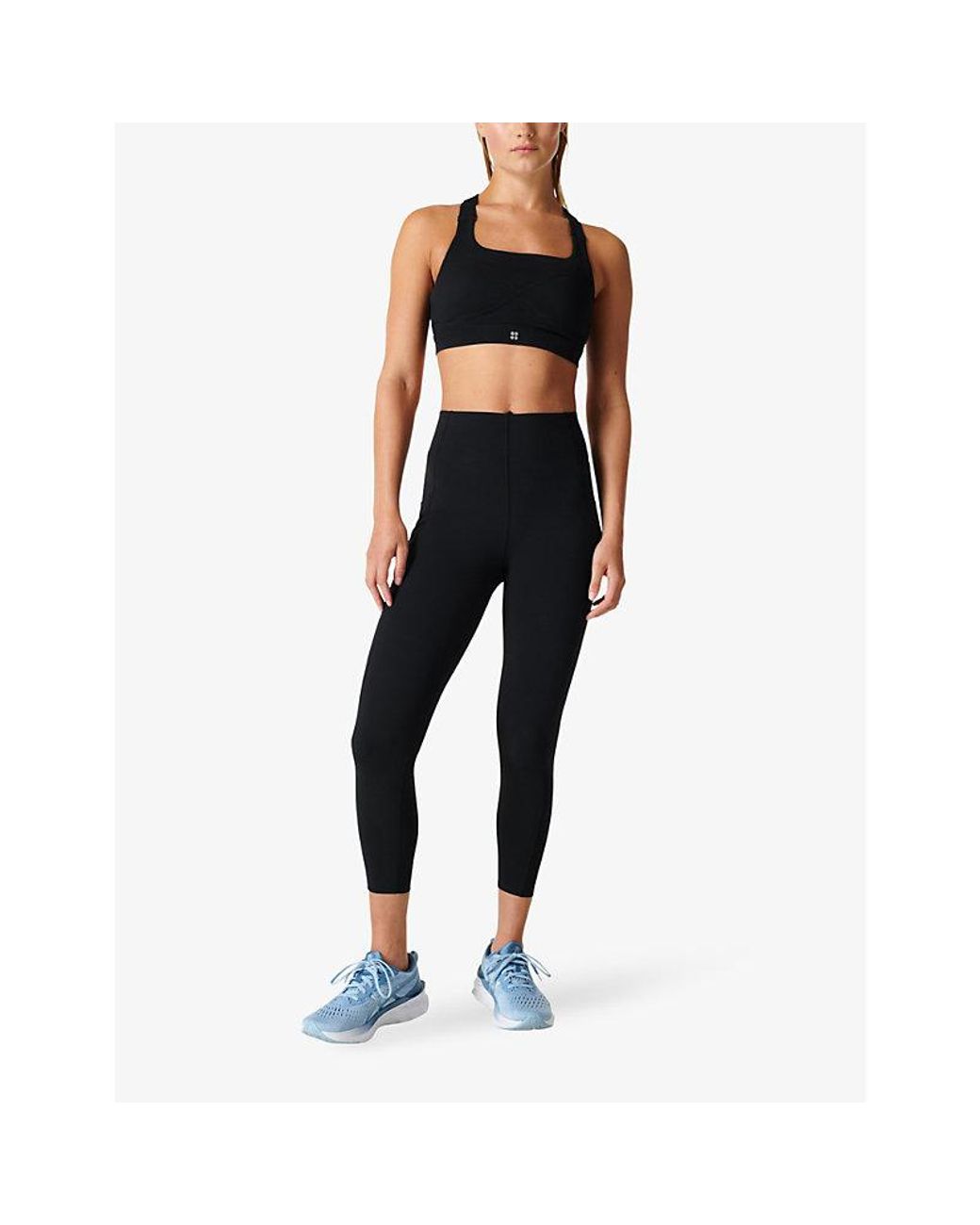 Sweaty Betty Black Power 7/8 High-Rise Stretch-Jersey Leggings